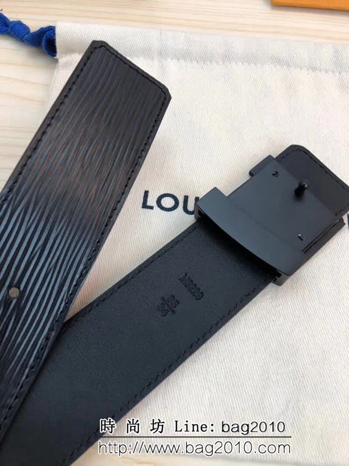 路易威登LV 原單鬥層牛皮水波面 原單扣 經典 男士皮帶 LHG1303